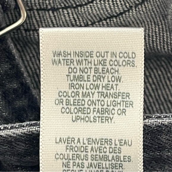 Frame Denim Classic Straight Leg Blackwater Overalls Size X-Small - Picture 15 of 16